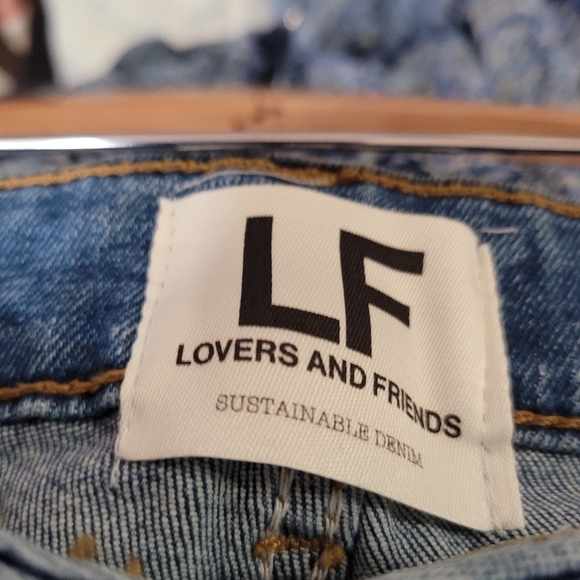 Lovers & Friends Ricky Low Rise Skinny Distressed Jeans Size 27 Ankle Length - Picture 7 of 8